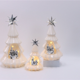 CERAMIC CHRISTMAS TREE WITH LED LIGHT